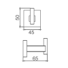 Butler Robe Hook Matte Black