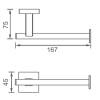 Butler Toiler Roll Holder Brushed Gold