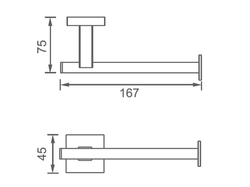 Butler Toilet Roll Holder Brushed Nickel