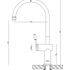 Rivet Gooseneck Kitchen Mixer Chrome