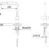 Urban Dual Spray Extractable Kitchen Mixer Shiny Gold