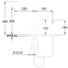Urban Gooseneck Extractable Kitchen Mixer Chrome