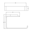 Loft Toilet Roll Holder Rose Gold