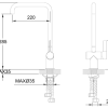 Urban Straight Neck Kitchen Mixer Rose Gold