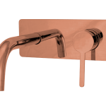 Loft Wall Mounted Basin Mixer Rose Gold