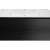 Wall hung cab1200mm sgle drawer BLK