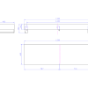 Wall Mount Slab 1500 x 460 x 120mm Oak Veneer