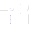 Wall Mount Slab 900 x 460 x 120mm Oak Veneer