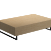 Wall Mount Slab 900 x 460 x 120mm Oak Veneer
