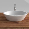 iStone Counter Top Basin Hoop 600 x 400 x 160mm Carbon Quartz