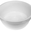 iStone Ribbed Round Basin 380 x 150mm Gloss White
