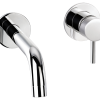 Elisa Wall Mounted Basin Mixer Chrome