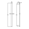 Flint Slide Shower 3 Function Handshower Gun Metal