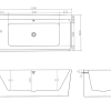 Smith Back To Wall Bath 1500mm Matte White (FREE PICK UP AUCKLAND, OTHERWISE FREIGHT COST APPLIES)