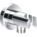 Wallmount hand shower holder & elbow chrome