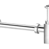 Bottle trap only square, 32mm chrome