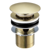 Clikclak Overflow Pop-Up Dome Waste Brushed Gold