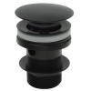 Clikclak Overflow Pop-Up Dome Waste Matte Black