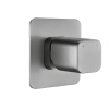Cube Shower/Bath Mixer Brushed Nickel