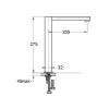 Elisa Minimalist Swivel Mixer Chrome