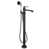 Liberty Floor Mounted Bath Mixer and Shower Set Aged Iron