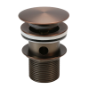 Clikclak Overflow Pop-Up Dome Waste Oil Rubbed Bronze