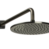 Loft rain shwr Ø250mm&400mm wall arm gun metal