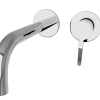Loft Wall Mounted Basin Mixer Chrome (Small Faceplate)