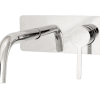Loft wall mount basin mixer chrome