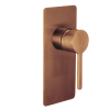 Loft Shower/Bath Mixer Brushed Copper