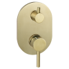 Scarab shower divert mixer brushed gold