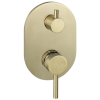 Scarab knurl shower divert mixer brushed gold