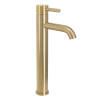 Scarab knurl tall basin mix (300mm) brushed gold
