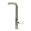 Urban swiv spout basin mix 315mm brushed SS/white