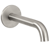 Urban bath spout brushed stainless curved 190mm