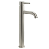 Urban tall basin tap brushed stainless