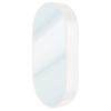 Kzoao 500mm Oval Mirror Cabinet Satin White
