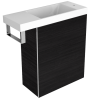 Mini WC Set Black 570x565x220mm