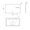 Verre 1000 x 600mm Rectangular Mirror