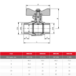 Airaga Ball Valve 15m x 15m