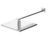 Cube Rain Shower with Wall Arm Brushed Nickel