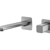 Cube Wall Mounted Basin Mixer Brushed Nickel