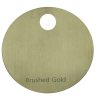 Tapware Colour Sample Disc Brushed Gold