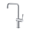 Rivet Straight Neck Kitchen Mixer Chrome