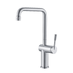 Rivet Straight Neck Kitchen Mixer Chrome