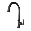 Roman Gooseneck Swivel Kitchen Mixer Matte Black