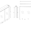 Kzoao 1600mm Mirror Cabinet Gloss White