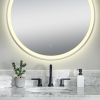 Cadre 850mm LED Mirror with Demister Brushed Stainless