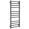 Towel rail electric round 1200x500mm Satin black