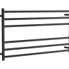 Towel rail electric round 600x1050mm Satin black